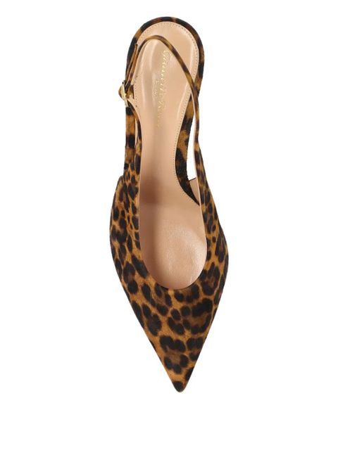 Gianvito Rossi pointed slingback pumps - Brown