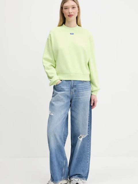 Tommy Jeans jeansy damskie kolor niebieski DW0DW21277