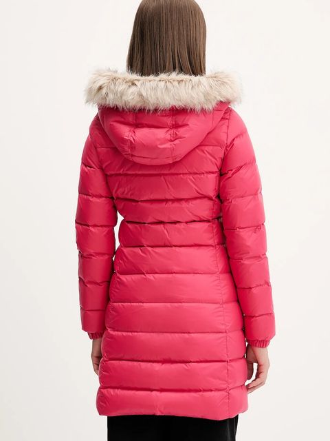 Tommy Jeans kurtka puchowa damska kolor różowy DW0DW18864