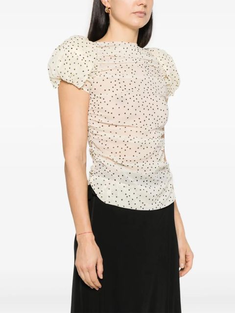 Magda Butrym polka dot blouse - Neutrals