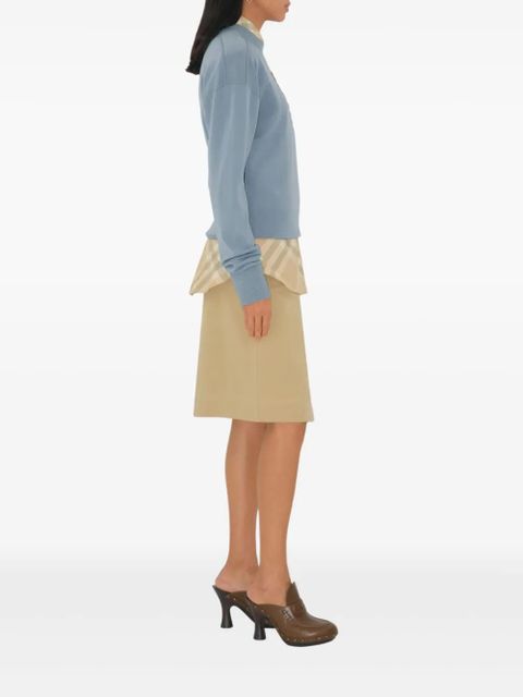 Burberry B Crest wool sweater - Blue