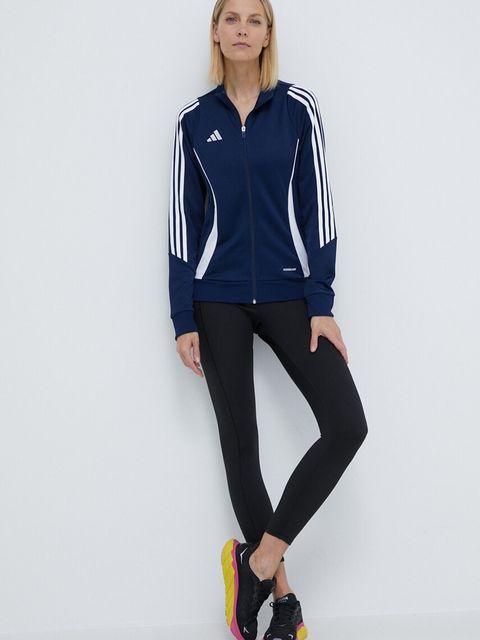 adidas Performance bluza treningowa Tiro 24 kolor granatowy z aplikacją IR7492