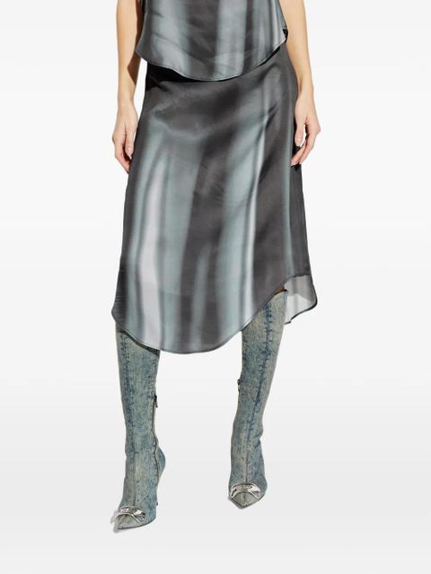 Diesel O-Tavy print skirt - Grey
