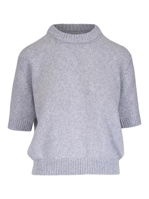 KHAITE Davin short-sleeve top - Grey - zdjęcie produktu nr 1