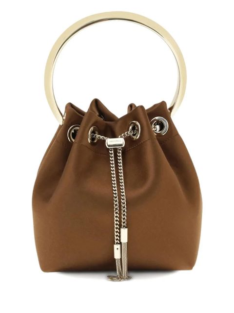 Jimmy Choo Bon Bon ring-handle bucket bag - Brown - zdjęcie produktu nr 1