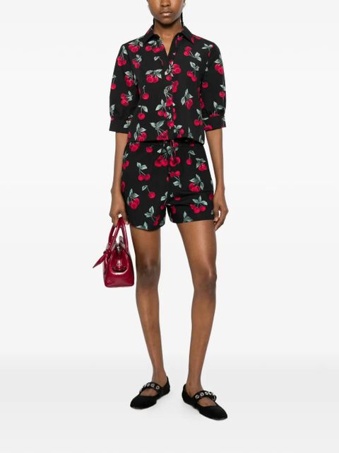 TWINSET cherry-print button-fastening shirt - Black - zdjęcie produktu nr 2