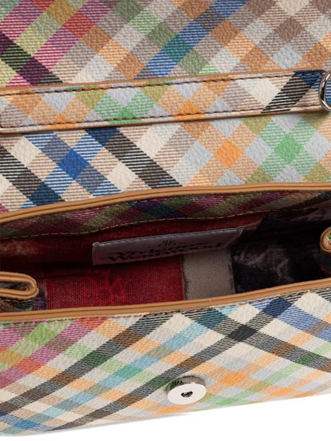 Vivienne Westwood small Hazel check-pattern tote bag - Neutrals