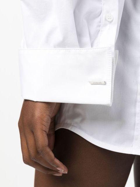 Jacquemus Galliga asymmetric shirt dress - White