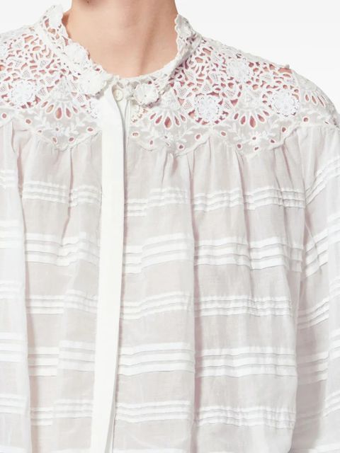 MARANT ÉTOILE Polly embroidered blouse - White