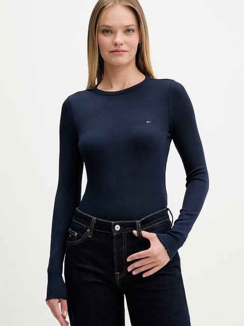 Tommy Jeans longsleeve damski bawełniany z elastanem - zdjęcie produktu nr 1