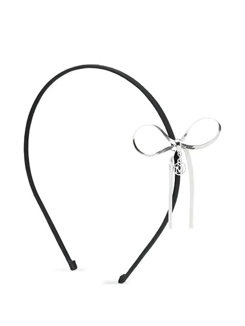 Maison Michel Ollie bow-embellishment headband - Black - zdjęcie produktu nr 1