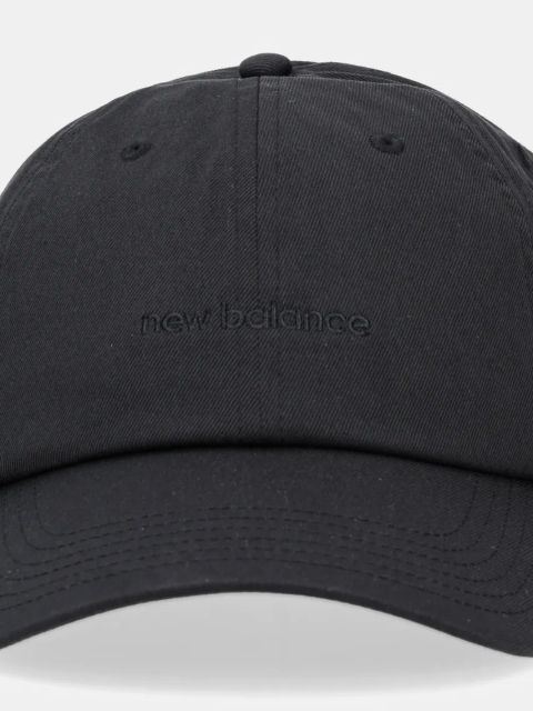 New Balance czapka z daszkiem kolor czarny gładka LAH51010BK