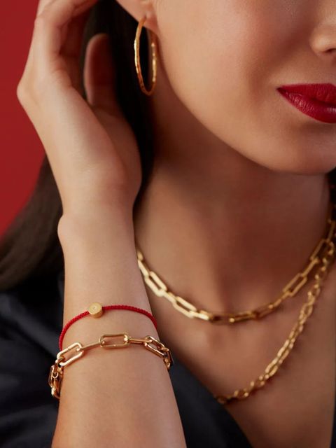 Monica Vinader GP rope-detailing bracelet - Red - zdjęcie produktu nr 2