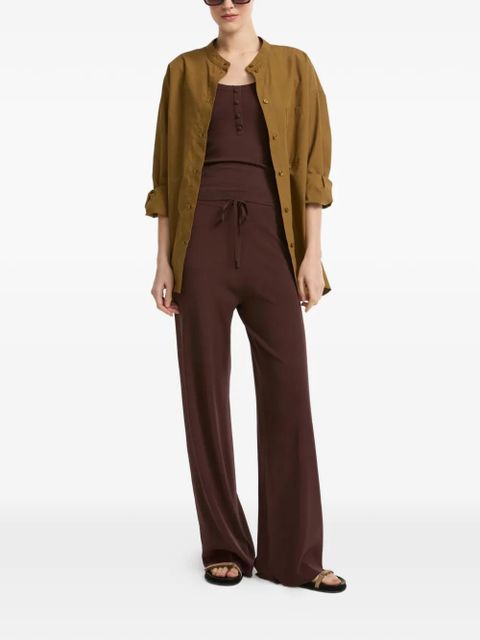 Yves Salomon knit wide-leg trousers - Brown - zdjęcie produktu nr 2