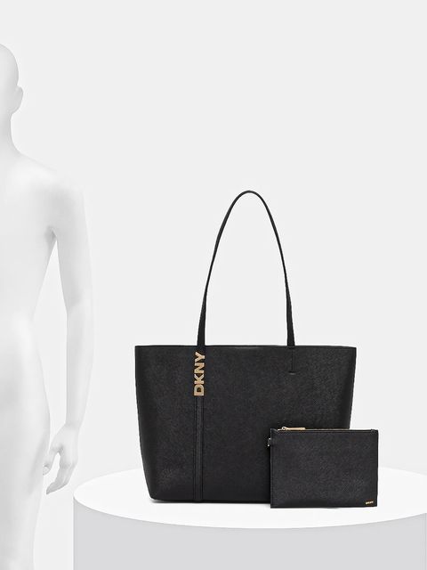 Dkny torebka skórzana kolor czarny R52AKG54