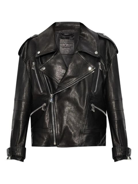 The Attico leather biker jacket - Black - zdjęcie produktu nr 1