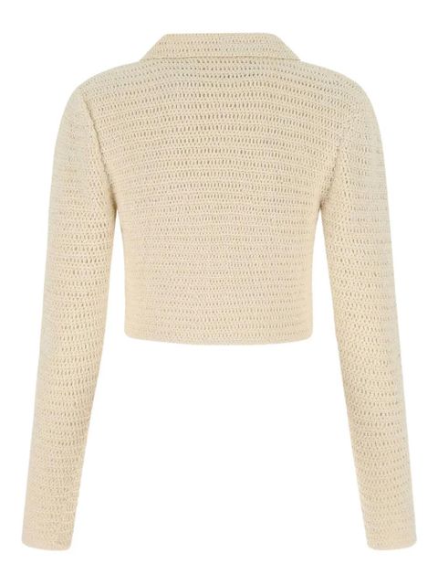 Magda Butrym crochet shirt - Neutrals - zdjęcie produktu nr 2