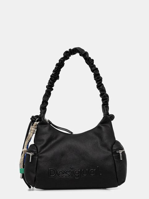 Desigual torebka HALF LOGO MONTVILLE B kolor czarny 25WAXP98 - zdjęcie produktu nr 1