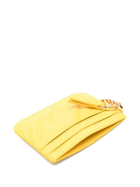 FENDI embossed-logo wallet - Yellow