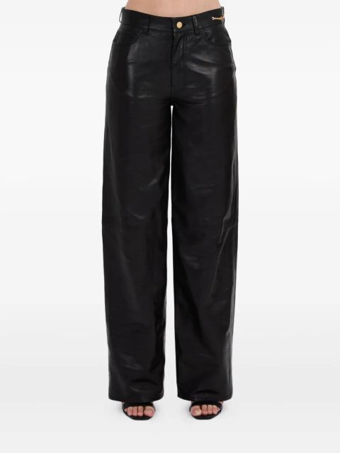 AMIRI chain-embellished leather trousers - Black - zdjęcie produktu nr 2