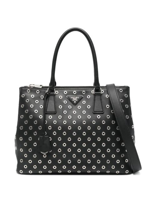 Prada eyelet tote bag - Black