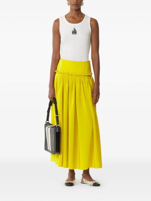 Lanvin embroidery-logo tank top - White - zdjęcie produktu nr 2