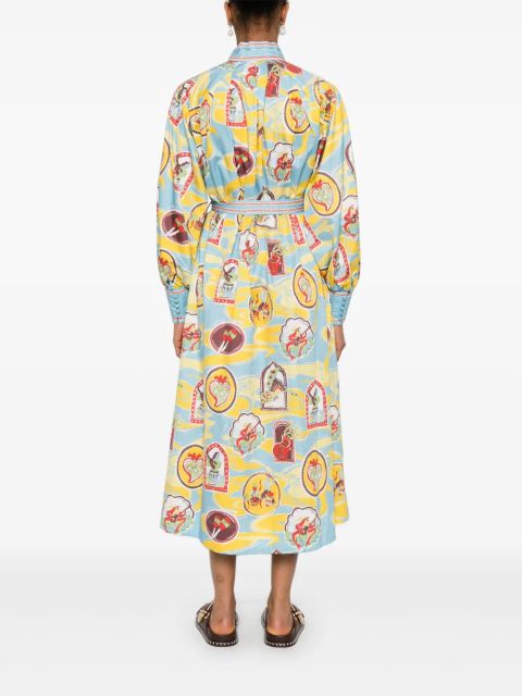 ALEMAIS Emilio midi dress - Blue