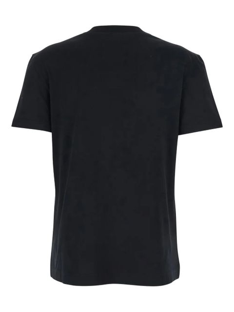 Dolce & Gabbana logo-embroidery crew-neck T-shirt - Black - zdjęcie produktu nr 2