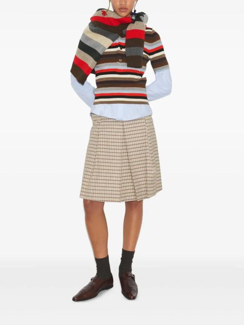 Tory Burch striped ribbed polo shirt - Red - zdjęcie produktu nr 2