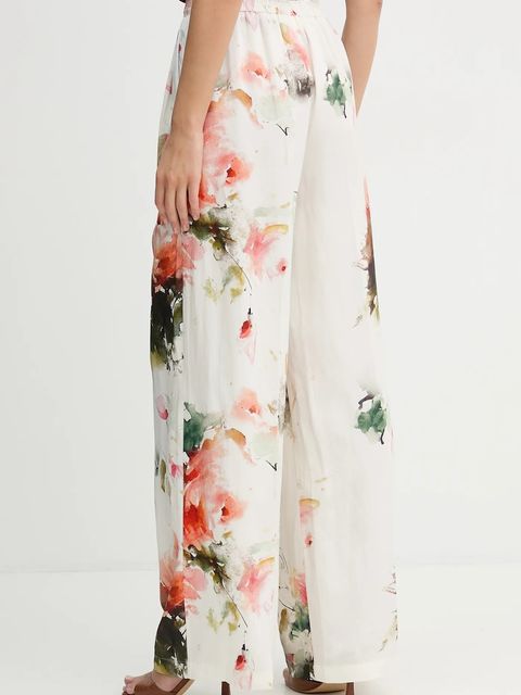 Silvian Heach spodnie z dodatkiem lnu ALORI