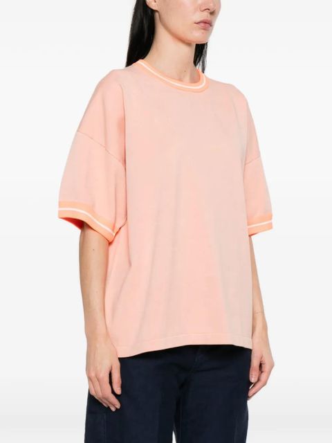 Essentiel Antwerp orange-trim T-shirt - Pink