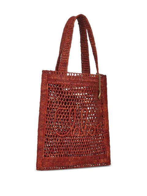 Chloé Summer Banana raffia tote bag - Brown