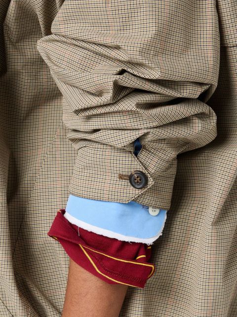 Miu Miu check-pattern jacket - Green