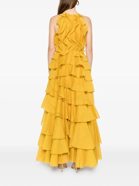Aje Cleo ruffled gown maxi dress - Yellow