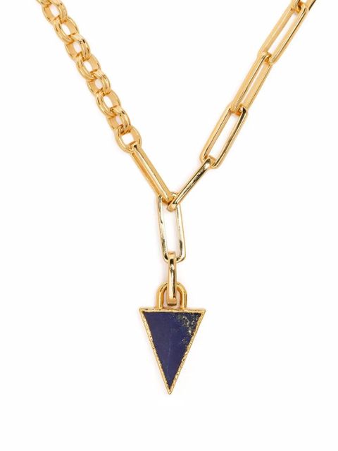 Missoma triangle-gemstone chain-link necklace - Gold - zdjęcie produktu nr 1