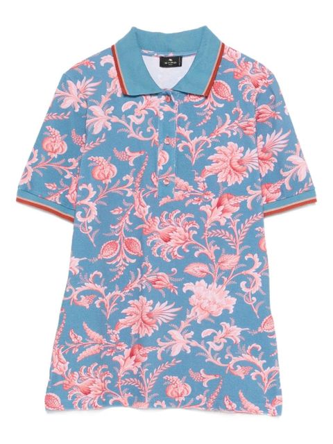 ETRO floral polo shirt - Blue - zdjęcie produktu nr 1