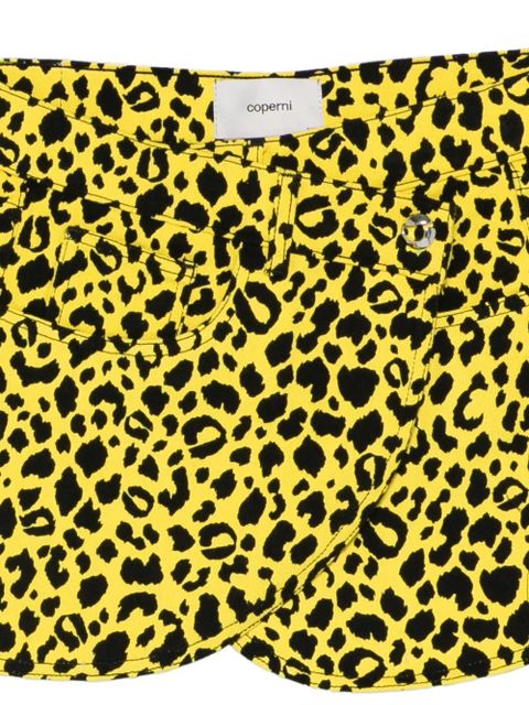 Coperni leopard-print wrap skirt - Yellow