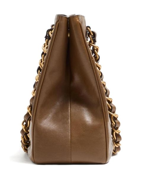 Valentino Garavani Valentino Garavani laseine tote bag - Brown