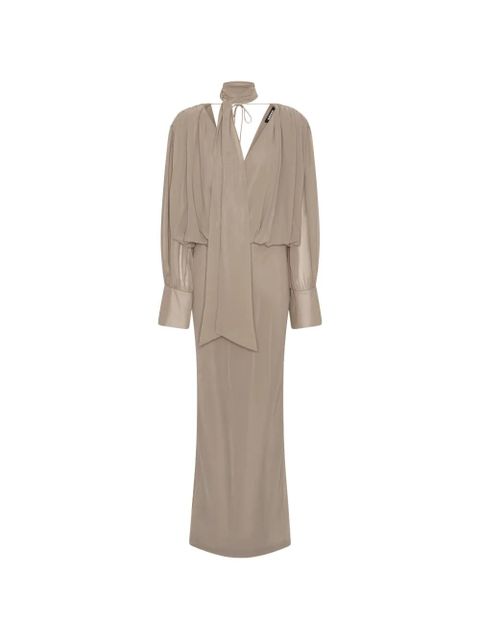 ROTATE BIRGER CHRISTENSEN long-sleeve maxi dress - Grey - zdjęcie produktu nr 1