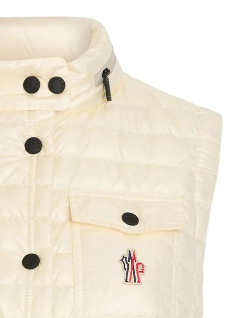 Moncler Gumiane quilted logo-patch gilet - Neutrals - zdjęcie produktu nr 2
