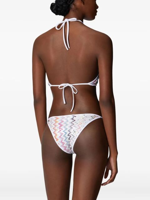 Missoni zigzag-pattern bikini - White