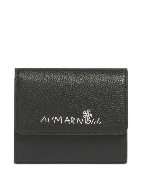 Marni snap-button leather wallet - Black - zdjęcie produktu nr 1