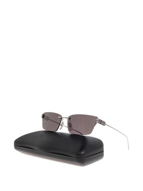 Balenciaga Eyewear rectangle rimless sunglasses - Silver