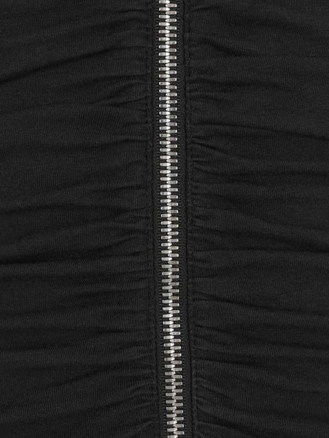 Alexander Wang zip-up gathered dress - Black