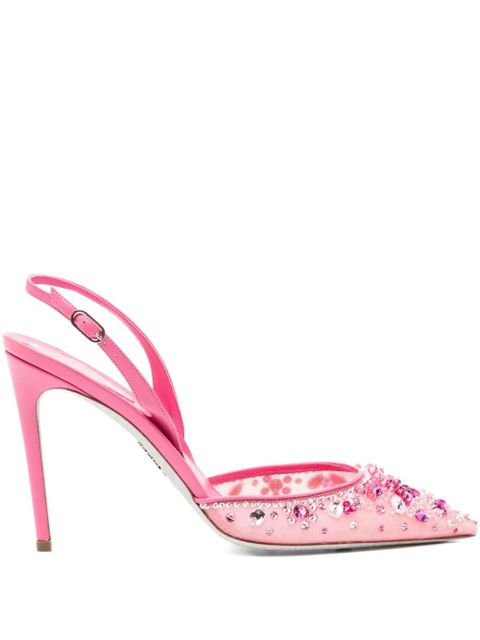 René Caovilla 105mm Cinderella pumps - Pink - zdjęcie produktu nr 1