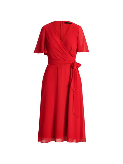 Lauren Ralph Lauren V-neck wrap dress - Red - zdjęcie produktu nr 1