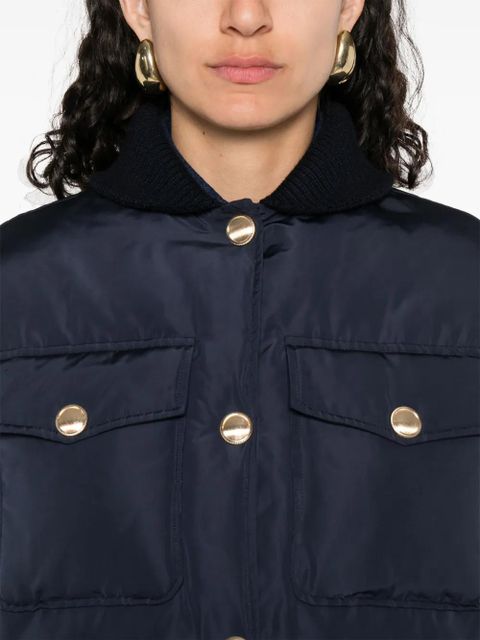 SANDRO collared bomber jacket - Blue - zdjęcie produktu nr 2