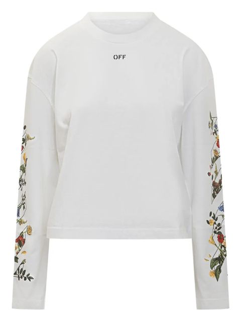 Off-White floral-print long-sleeve T-shirt - zdjęcie produktu nr 1