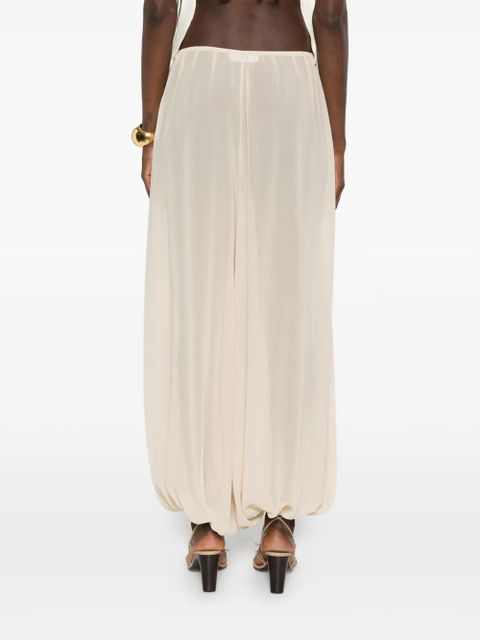 The Frankie Shop Mio sheer balloon pants - Neutrals