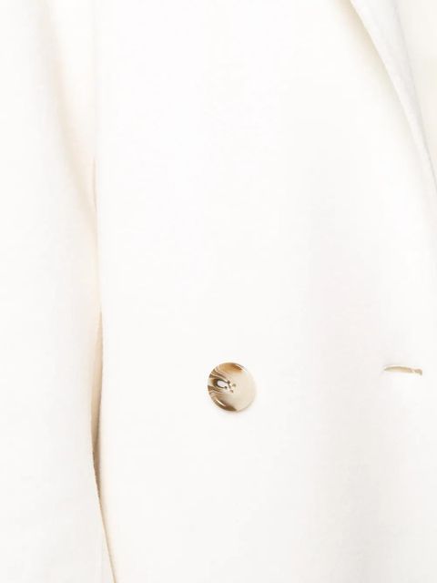 LouLou de Saison Borneo double breasted coat - White